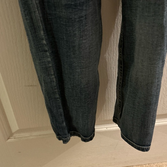 Overalls, Dollhouse size 5 denim distressed junior/teens stretch, material, EUC - Picture 10 of 12